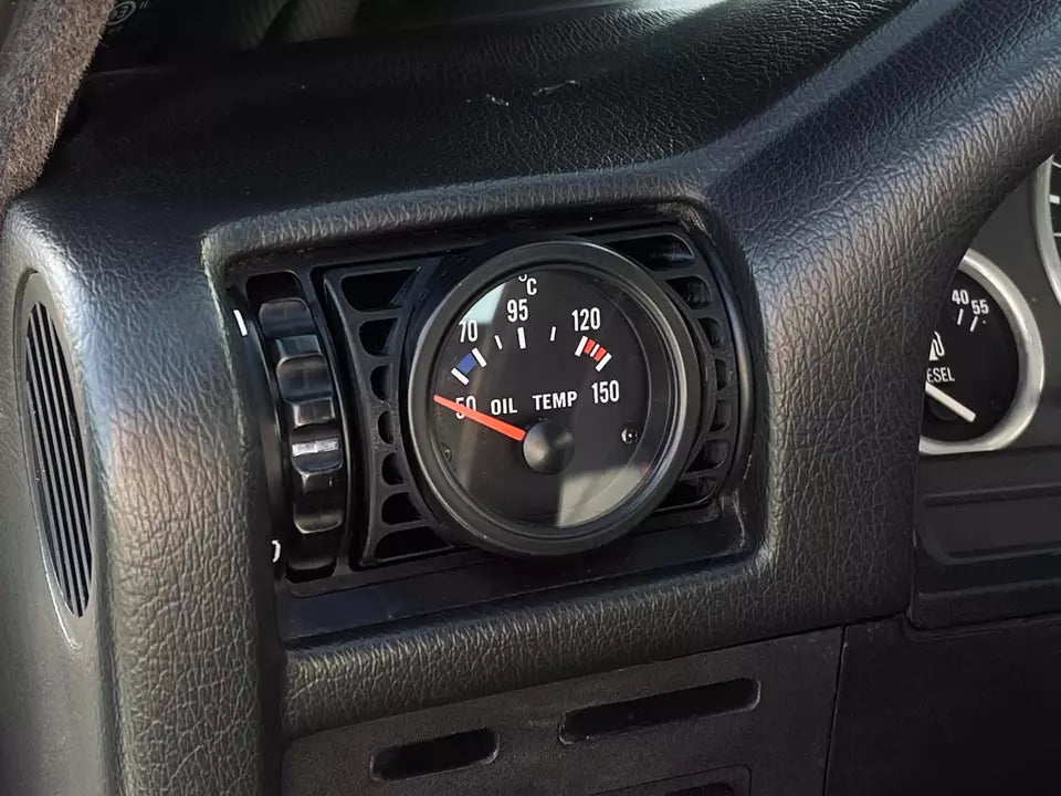 Alternate angle of BMW E30 Driver Side Gauge Pod in dashboard