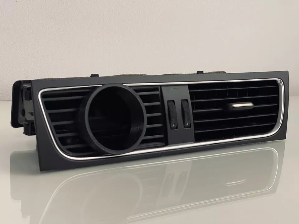 Close-up of Audi A4/S4/RS4 B8 Center Gauge Pod installed in center air vent