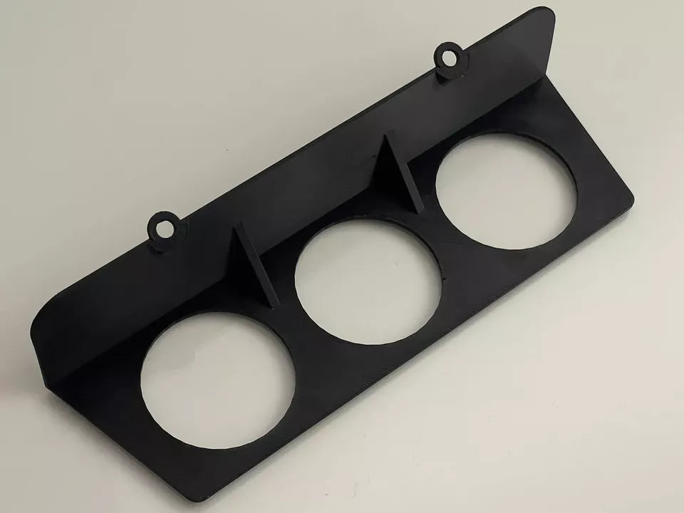 BMW E30 Ashtray Gauge Pod - view from below emphasizing mounting details