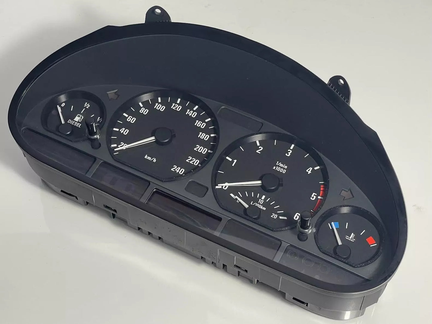 BMW E46 Gauge Cluster Rings in black