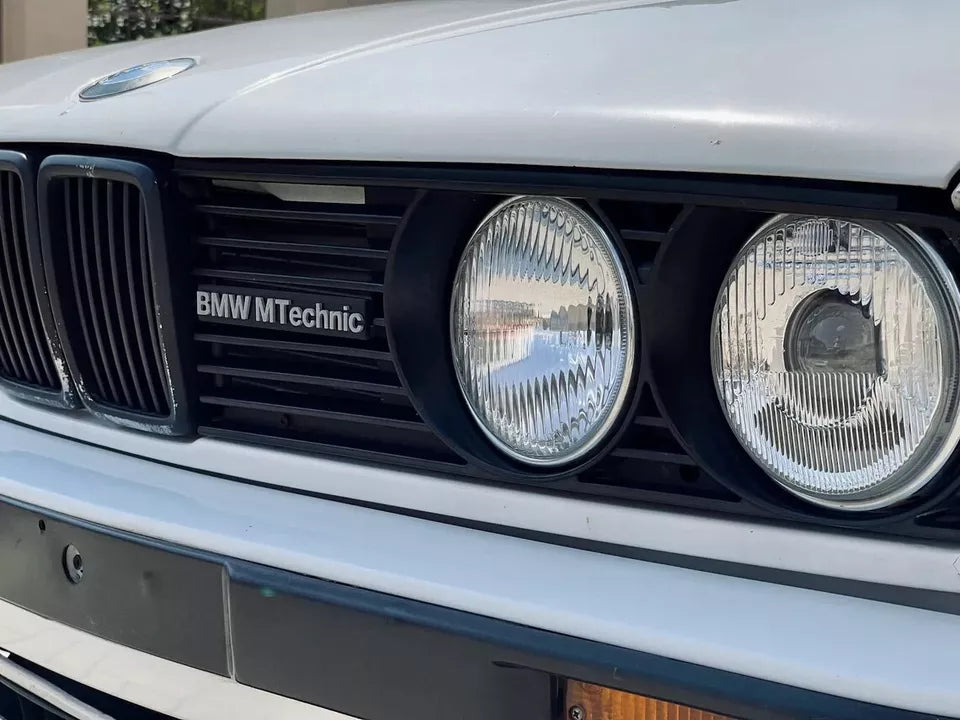 BMW M Technic Emblem installed on front grille showed on side view