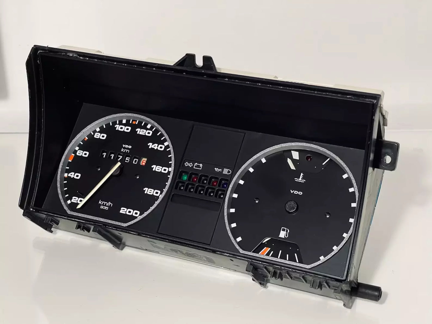 VW Golf MK2 Gauge Cluster Rings in silver