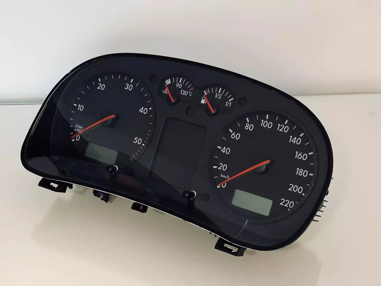 VW Golf MK4 Gauge Cluster Rings in black