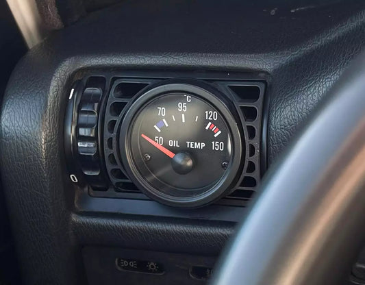 Detailed view of BMW E30 Driver Side Gauge Pod in dashboard