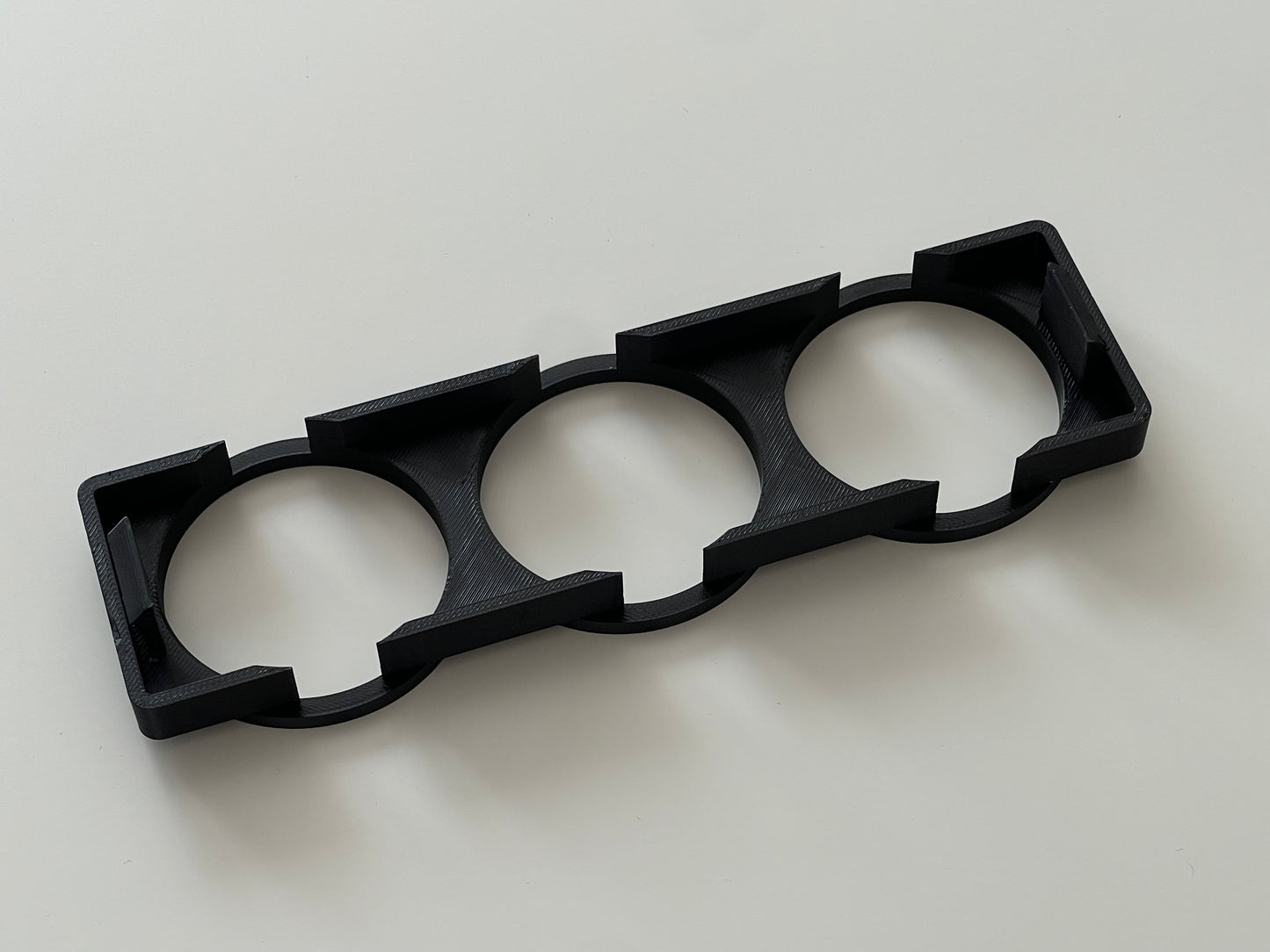 Honda Civic EK tripple gauge pod back side, shown on a plain light gray background.