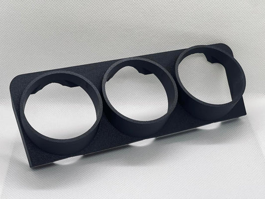VW Golf MK3 triple gauge pod front view for 52mm gauges
